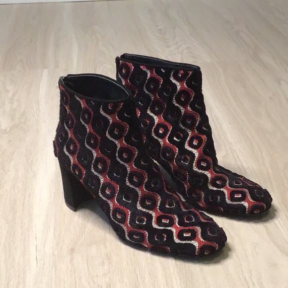 Stuart Weitzman Shoes - Stuart Weitzman Bacardi Tapestry ankle boots